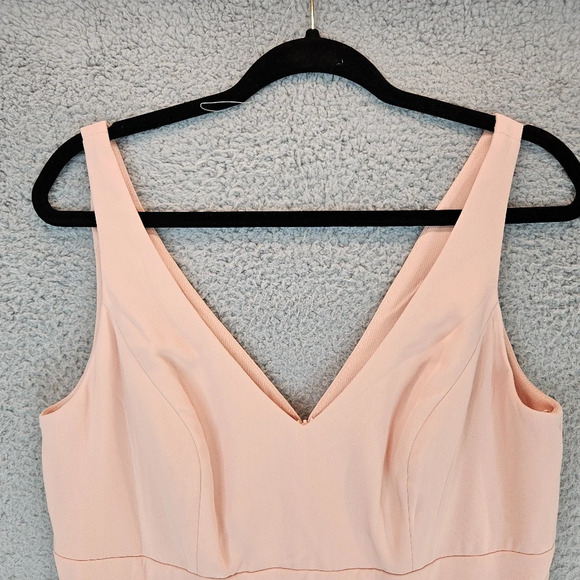 After Six Gown Womens Sz 10R Porcelain Pink Flowy Chiffon Formal Wedding *Read* - Picture 2 of 13